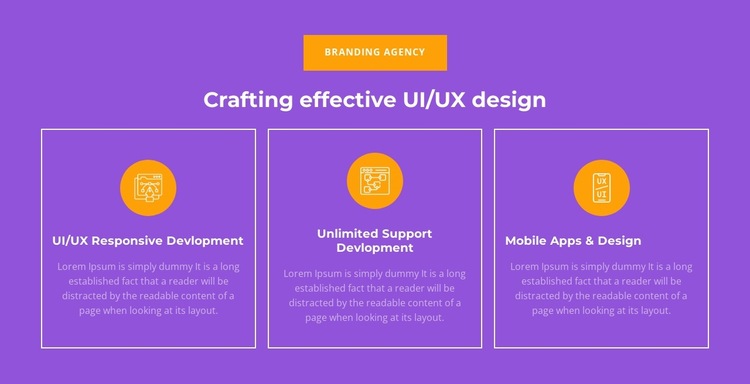UI/UX Responsive Development Website Builder Templates