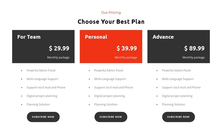 Choose Plan Website Builder Software