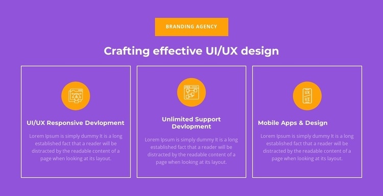 UI/UX Responsive Development Wix Template Alternative
