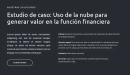 Plantilla Web Adaptable Para Textos Y Botón Sobre Fondo Oscuro
