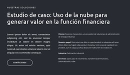 Textos Y Botón Sobre Fondo Oscuro: Plantilla De Sitio Web HTML