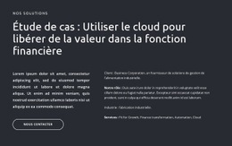 Textes Et Bouton Sur Fond Sombre - Maquette De Site Web Professionnel