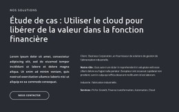 Textes Et Bouton Sur Fond Sombre Modèle De Site