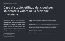 Testi E Pulsante Su Sfondo Scuro: Modello HTML5 Di Facile Utilizzo