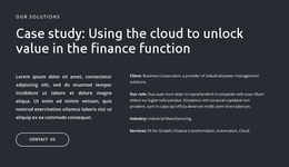 Texts And Button On Dark Background - Beautiful One Page Template