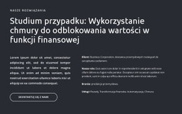 Teksty I Przycisk Na Ciemnym Tle - Ostateczny Projekt Strony Internetowej