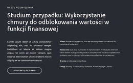 Teksty I Przycisk Na Ciemnym Tle - Szablon Strony HTML