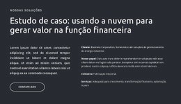 Textos E Botão Em Fundo Escuro – Modelo HTML5 Fácil De Usar