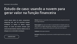 Textos E Botão Em Fundo Escuro - Lindo Tema WordPress