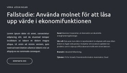 Texter Och Knapp På Mörk Bakgrund - HTML-Webbplatsmall