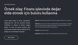 Koyu Arka Plandaki Metinler Ve Düğme - Güzel WordPress Teması
