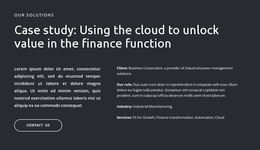 Texts And Button On Dark Background - Responsive Homepage Design
