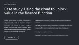 Texts And Button On Dark Background - Landing Page Template