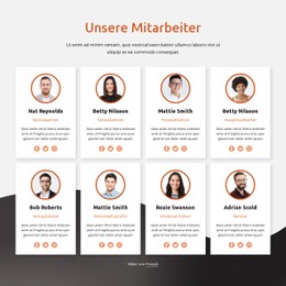 Unsere Mitarbeiter Und Partner CSS-Formularvorlage