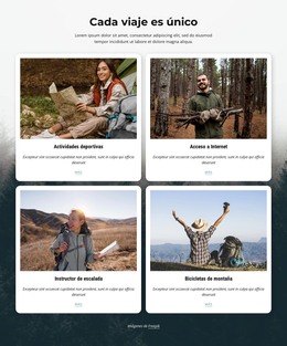 Aterrizaje HTML Para Cada Viaje Es Único