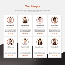 Our People And Partners - Ready To Use One Page Template