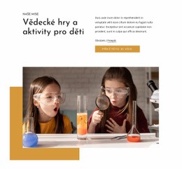 Vědecké Hry Pro Děti - Moderní Design Stránek