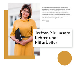 Treffen Sie Lehrer – Website-Design-Vorlage