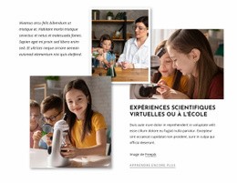 Expériences Scientifiques Pour Les Enfants - Website Creation HTML