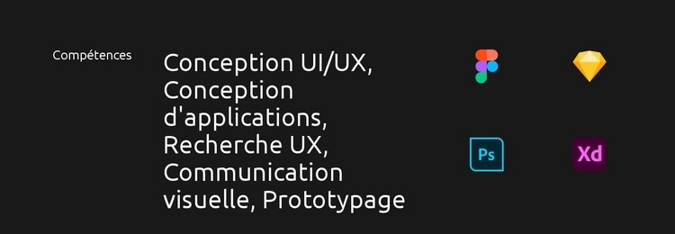 Conception d'applications Modèle d'une page