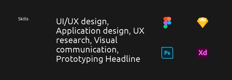 Application design HTML5 Template