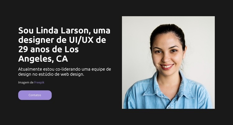 Construído para a velocidade da luz Modelo de uma página