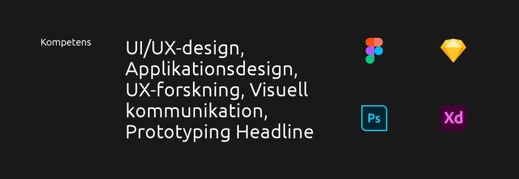 Applikationsdesign CSS -mall