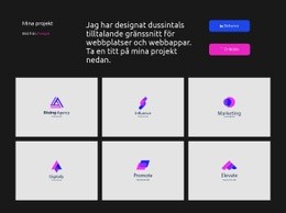 Visuell Kommunikation - HTML-Webbplatsmall