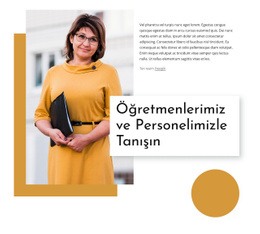 Öğretmenlerle Tanışın Için Muhteşem Açılış Sayfası