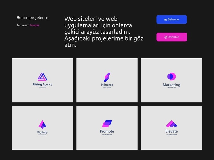 Görsel iletişim Html Web Sitesi Oluşturucu