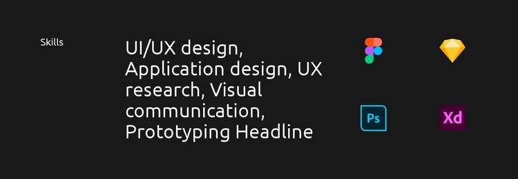 Application design Website Mockup