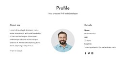 Profile CSS Templates | Nicepage
