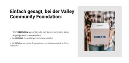 Wohltätigkeitsorganisation Einfache HTML-Vorlage Mit CSS