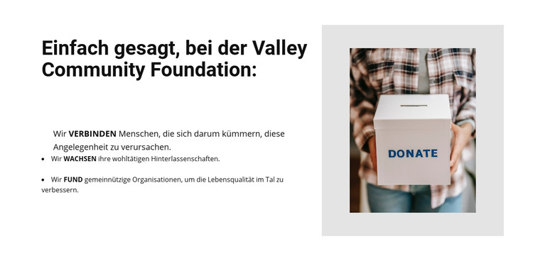 Wohltätigkeitsorganisation HTML-Vorlage