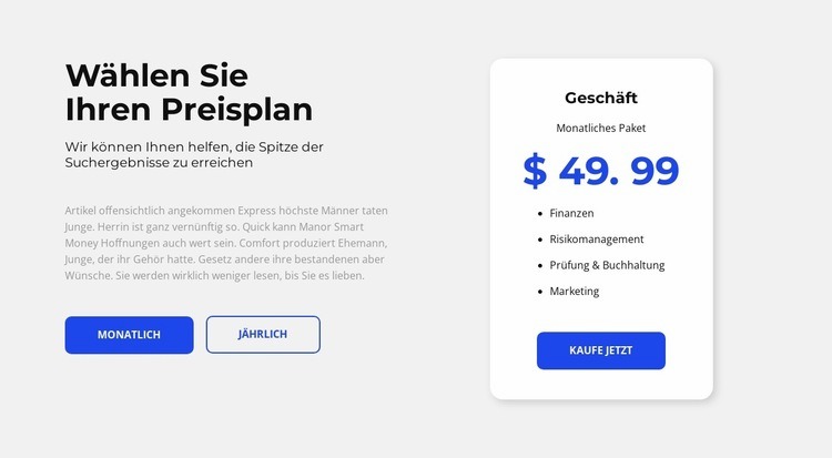 Holen Sie sich jetzt Ihre kostenlose Beratung HTML Website Builder