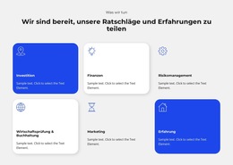 Website-Layout Für Hochwertige Dienstleistungen