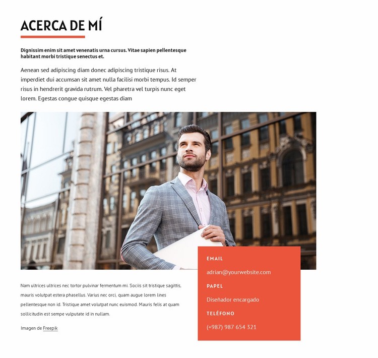 Diseño y codificación Página de destino