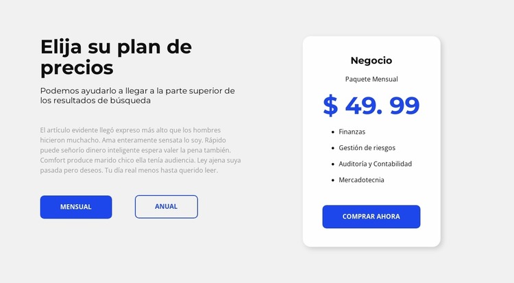 Obtén tu consulta gratis ahora Plantilla Joomla