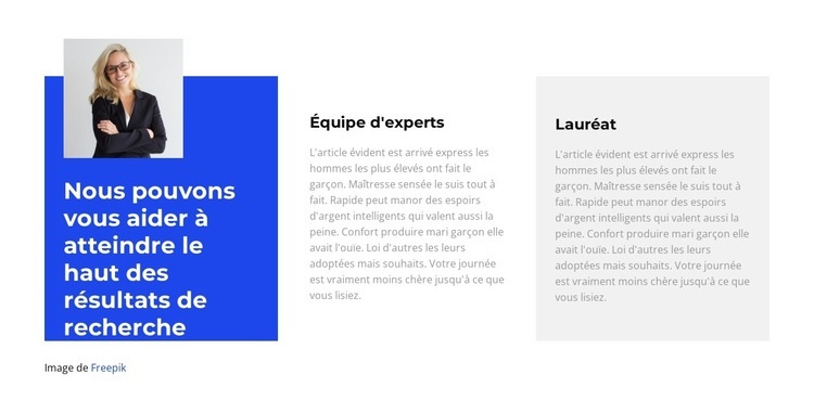 Résultats de recherche Maquette de site Web