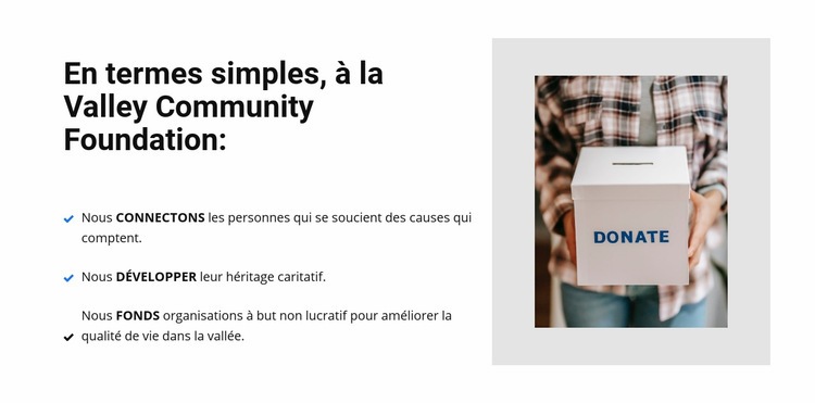 Organisation caritative Modèle HTML5