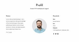 Webfejlesztő Munkaprofil - HTML-Sablon Letöltése