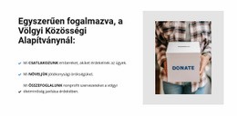 Jótékonysági Szervezet – Professzionális Tervezés