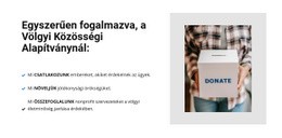 Jótékonysági Szervezet - Modern Webhelytervezés