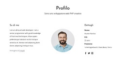 Profilo Professionale Dello Sviluppatore Web - Modello Di Una Pagina
