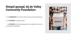 Liefdadigheidsorganisatie Eenvoudige Html-Sjabloon Met CSS