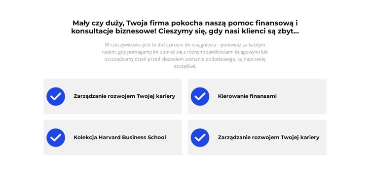 Zwycięzca nagrody Szablon jednej strony