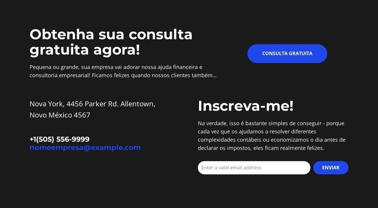 Liderando com Finanças Modelos de construtor de sites