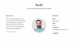 Perfil De Trabalho De Desenvolvedor Da Web - Modelo De Site Joomla