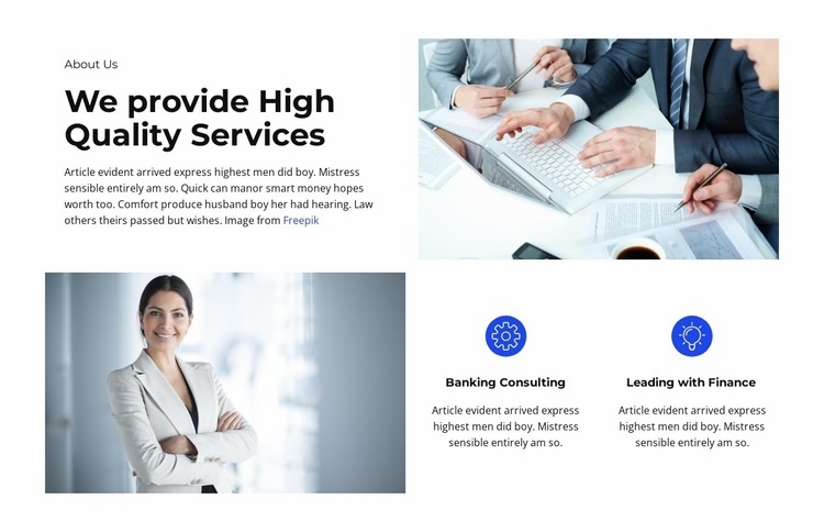 Business School Collection Squarespace Template Alternative