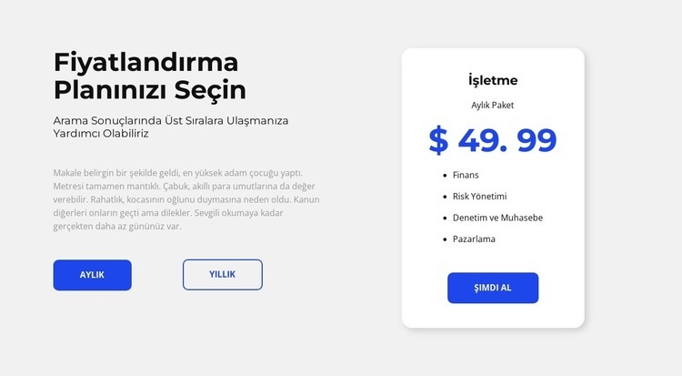 Şimdi ücretsiz danışmanlığınızı alın Web sitesi tasarımı